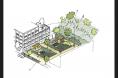 THIRD PHASE: Sketch of sheltered garden at Hayle North Quay May 2018  Source:fcbstudios